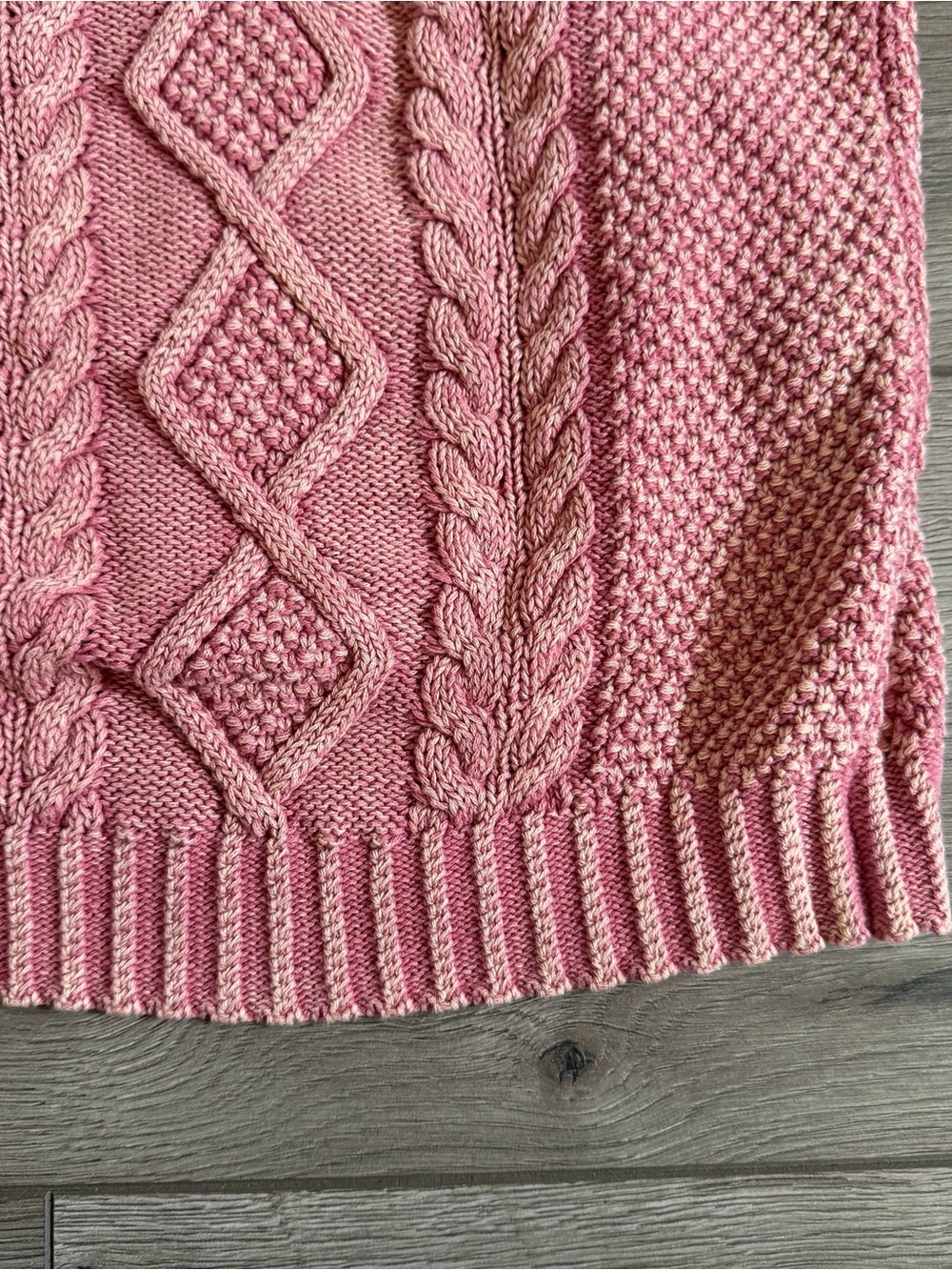 CALLAHAN Revolve Women's Pink Cable Knit Sweater - Boatneck - Size XS - Picture 5 of 9